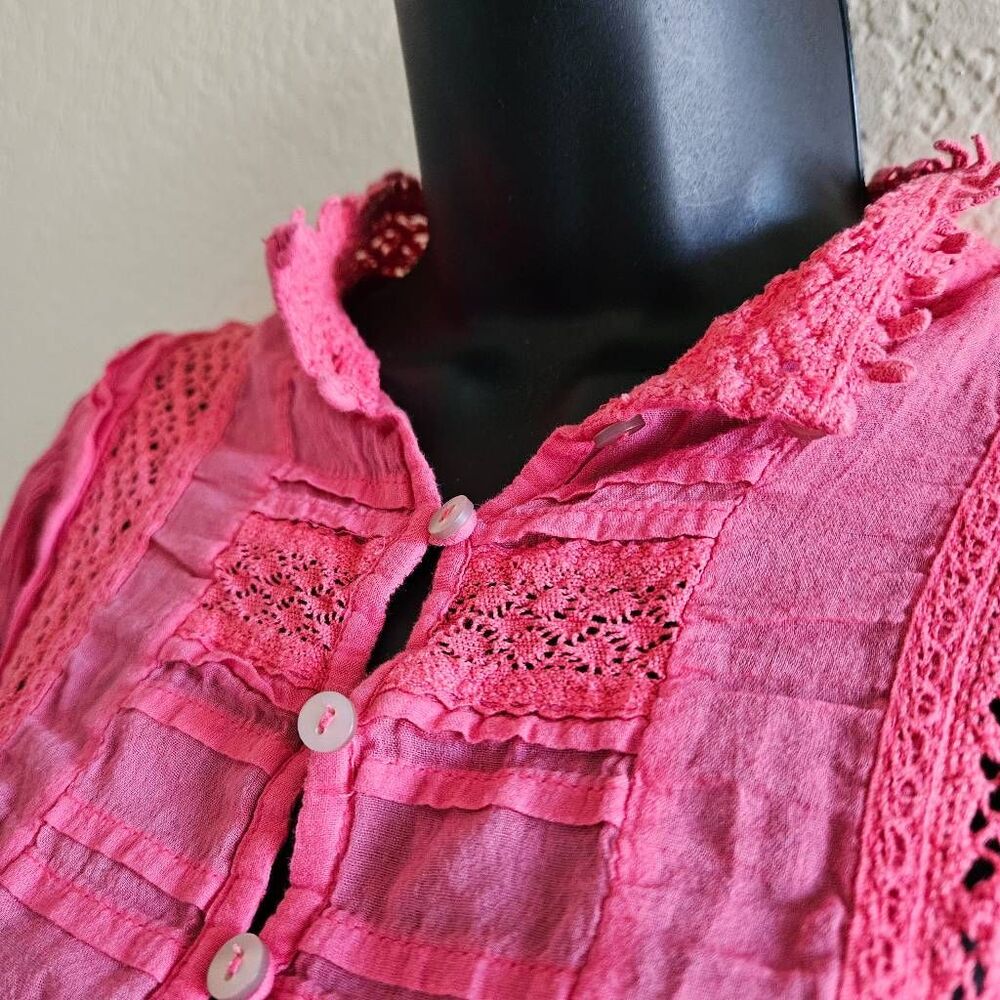 Free People One Rosalind Button Up Top - Picture 3 of 8